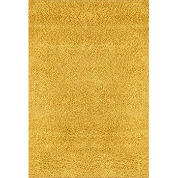 Alfombra Shaggy Moderna Amarillo 160x220cm Lilly