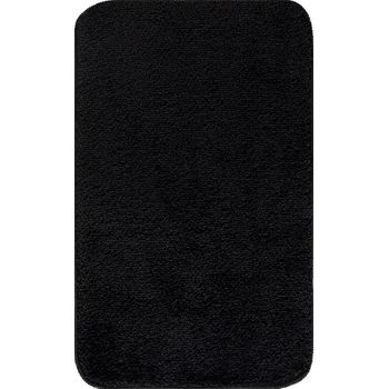 Alfombra De Baño Resistente Al Agua Unicolor Chic Negro 80x50 Cm - Diseño Kylie