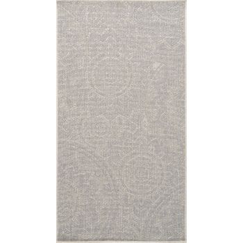 Alfombra Exterior/interior Marfil/gris 80x150cm Kelly