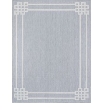 Alfombra Exterior/interior Gris/marfil 120x170cm Mary