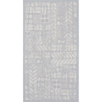 Alfombra Exterior/interior Gris/marfil 80x150cm Sally