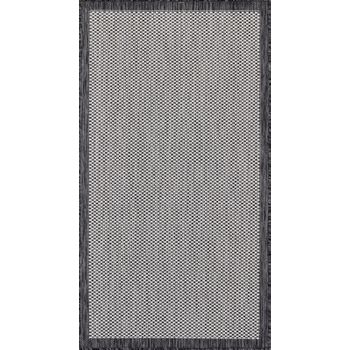 Alfombra Exterior/interior Gris/marfil 80x150cm Kacey