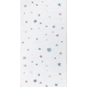 Alfombra Para Niños Lavable En Lavadora Multicolor/beige 80x150cm Stella