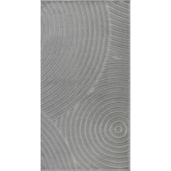 Alfombra Escandinava Moderna Interior/exterior Gris 80x150cm Koana