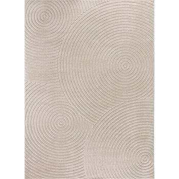 Alfombra Escandinava Moderna Interior/exterior Beige 120x170cm Koana