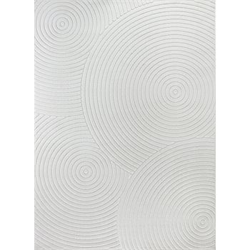 Alfombra Escandinava Moderna Interior/exterior Blanco 160x220cm Koana