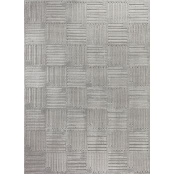 Alfombra Escandinava Moderna Interior/exterior Gris 160x220cm Midori