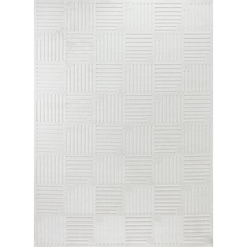 Alfombra Escandinava Moderna Interior/exterior Blanco 120x170cm Midori