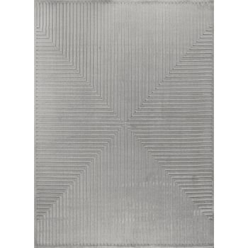 Alfombra Escandinava Moderna Interior/exterior Gris 160x220cm Kiyoshi