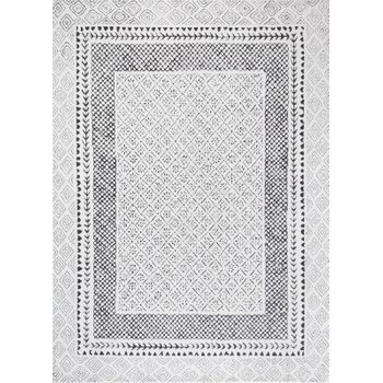 Alfombra Escandinava Bohemia Marfil/negro 160x213cm Ambre