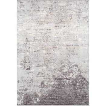 Alfombra Abstracta Moderna Gris/blanco 140x200cm Fiona