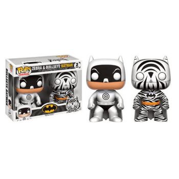 Set 2 Figuras Pop Dc Bullseye Batman & Zebra Batman Exclusiv