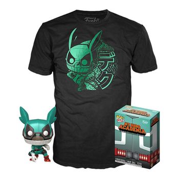 Pop & Tee My Hero Academia Tenya Iida Ingenium (full Mech Suit) Funko + Camiseta Talla L