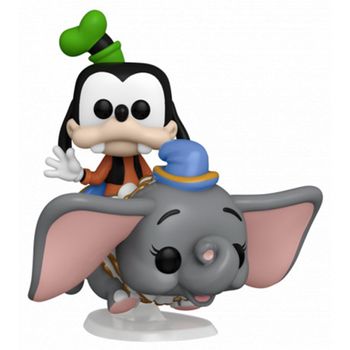 Funko Pop Ride Supdlx Disney World 50th Aniversario Goofy Volando Con Dumbo 50571