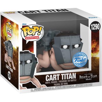 Funko Pop 69198 Super Attack On Titan Cart Titan Figura In Vinile Collezione