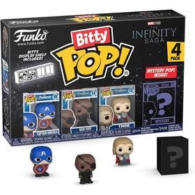 Figura Funko Bitty Pop: Marvel- Capt. America 4pk