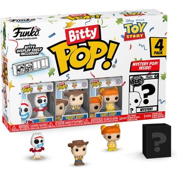 Funko Pop 73040 Bitty Pop Toy Story Forky Woody Gabby E Una Mini Figura Misteriosa A Sorpresa