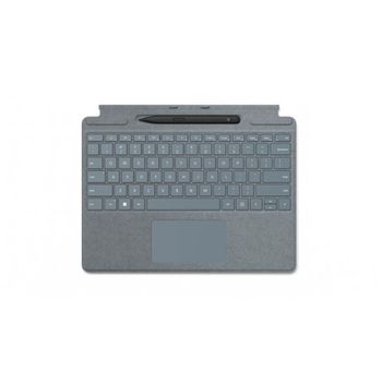 Microsoft - Signature With Slim Pen 2 Azul Microsoft Cover Port Qwerty Español