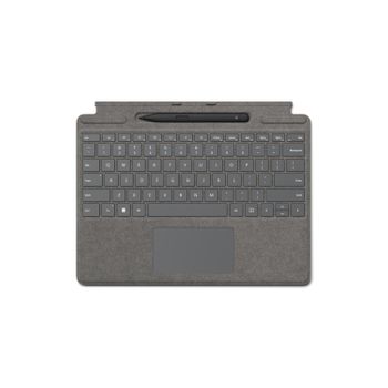 Microsoft Surface Pro Signature Keyboard With Slim Pen 2 Platino Microsoft Cover Port Azerty Belga