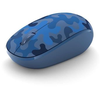 Ratón Bluetooth Inalámbrico - Camuflaje Azul Medianoche Microsoft