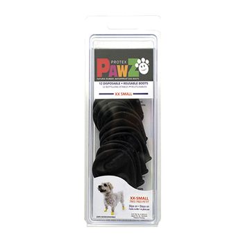 Botas Pawz Perro 12 Unidades Negro Talla Xxs