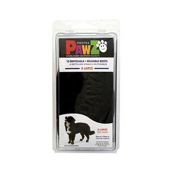 Botas Pawz Perro 12 Unidades Negro Talla Xl