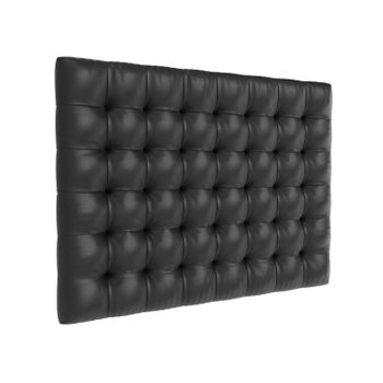 La Web Del Colchon -cabecero Tapizado Manhattan Para Cama De 80 (90 X 120 Cms) Negro