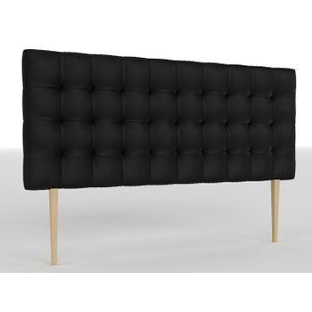 La Web Del Colchon -cabecero Tapizado Brigitte Para Cama De 105 (115 X 115 Cms) Negro