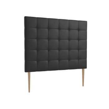 La Web Del Colchon -cabecero Tapizado Corfú Big Para Cama De 80 (90 X 165 Cms) Negro