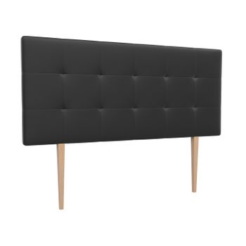 La Web Del Colchon -cabecero Tapizado Corfú Big Para Cama De 105 (115 X 115 Cms) Negro