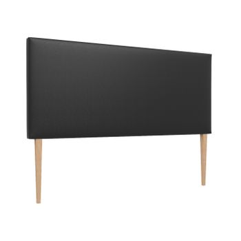 La Web Del Colchon -cabecero Tapizado Paros Big Para Cama De 80 (90 X 115 Cms) Negro