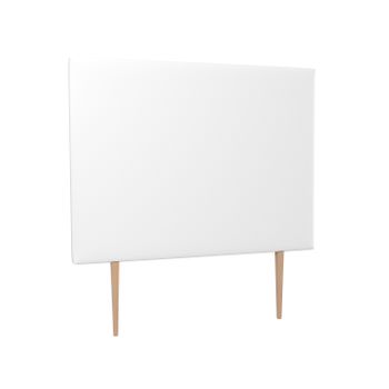 La Web Del Colchon -cabecero Tapizado Paros Big Para Cama De 120 (130 X 165 Cms) Blanco