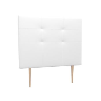 La Web Del Colchon -cabecero Tapizado Atenas Big Para Cama De 120 (130 X 165 Cms) Blanco