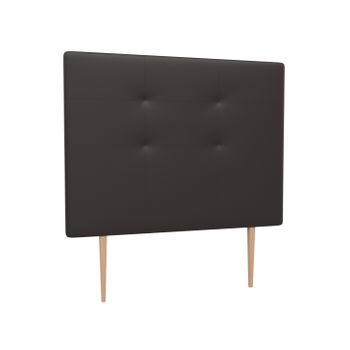 La Web Del Colchon -cabecero Tapizado Atenas Big Para Cama De 120 (130 X 165 Cms) Chocolate