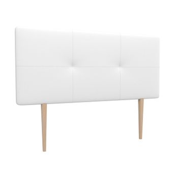 La Web Del Colchon -cabecero Tapizado Atenas Big Para Cama De 135 (145 X 115 Cms) Blanco