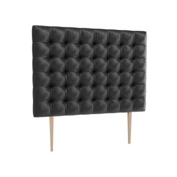 La Web Del Colchon -cabecero Tapizado Manhattan Big Para Cama De 90 (100 X 165 Cms) Negro