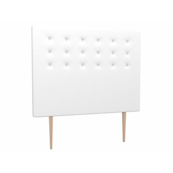 La Web Del Colchon -cabecero Tapizado Miconos Big Para Cama De 135 (145 X 165 Cms) Blanco