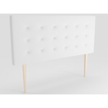 La Web Del Colchon -cabecero Tapizado Miconos Big Para Cama De 80 (90 X 115 Cms) Blanco