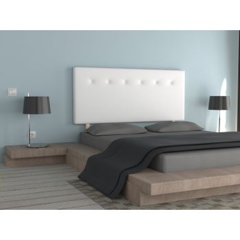 La Web Del Colchon -cabecero Tapizado Macedonia Big Para Cama De 105 (115 X 115 Cms) Blanco