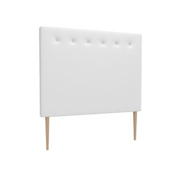 La Web Del Colchon -cabecero Tapizado Macedonia Big Para Cama De 180 (190 X 165 Cms) Blanco