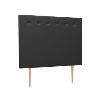 La Web Del Colchon -cabecero Tapizado Macedonia Big Para Cama De 210 (220 X 165 Cms) Negro