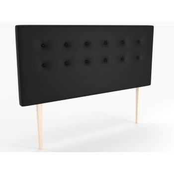 La Web Del Colchon -cabecero Tapizado Siros Big Para Cama De 90 (100 X 115 Cms) Negro