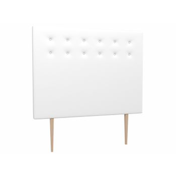 La Web Del Colchon -cabecero Tapizado Siros Big Para Cama De 200 (210 X 165 Cms) Blanco