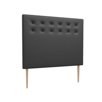 La Web Del Colchon -cabecero Tapizado Siros Big Para Cama De 120 (130 X 165 Cms) Negro