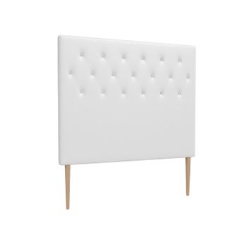 Cabecero Tapizado Melania Big Para Cama De 120 (130 X 165 Cms) Blanco