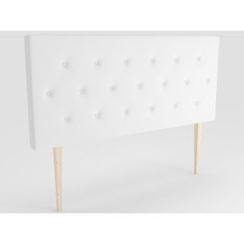 Cabecero Tapizado Melania Big Para Cama De 120 (130 X 115 Cms) Blanco