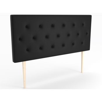 Cabecero Tapizado Melania Big Para Cama De 90 (100 X 115 Cms) Negro