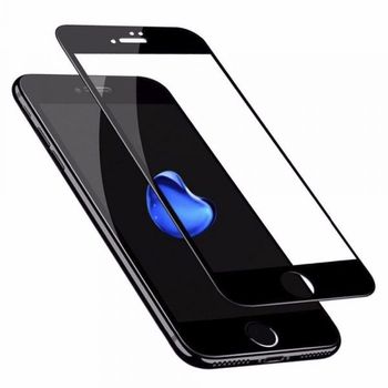 Actecom Protector Pantalla Completa 3d 5d Negro Cristal Templado Para Iphone 6 / 6s