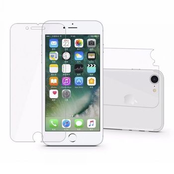 Protector Pantalla Doble Para Iphone 7 4,7" Delantero Y Trasero Cristal Vidrio Templado