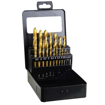 Estuche Brocas Hss Titanio 1-10 Mm 19 Piezas - Neoferr..